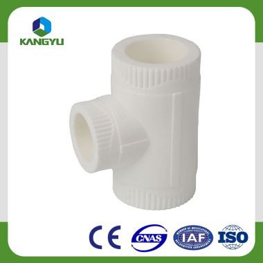 Green White Plastic PPR Pipe Fittings of Threaded Reducing Tee